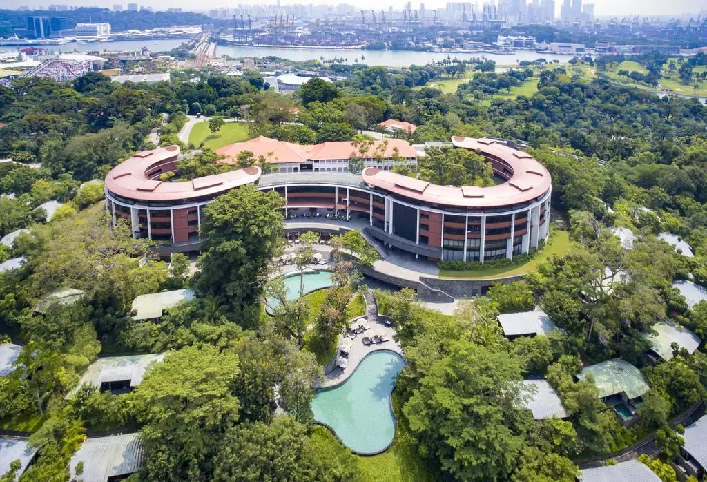 酒店露天游泳池 outdoor swimming pool hotel Capella Singapore 新加坡嘉佩樂