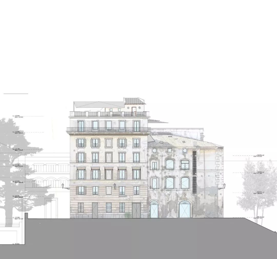 義大利宮殿改造，The Rooms of Rome Palazzo Rhinoceros Hotel Italy 酒店╱Jean Nouvel 讓‧努維爾