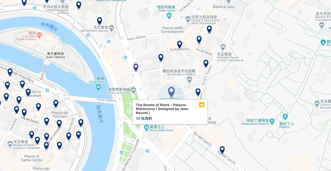 義大利宮殿改造，The Rooms of Rome Palazzo Rhinoceros Hotel Italy 酒店╱Jean Nouvel 讓‧努維爾