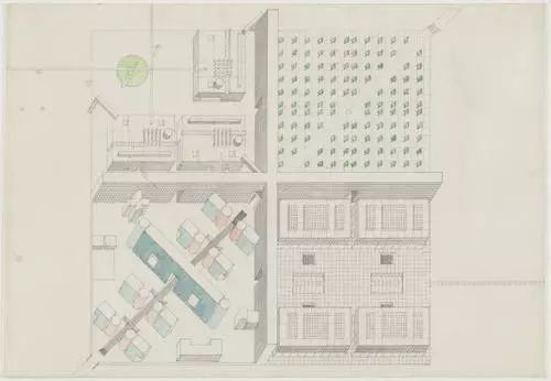 Rem Koolhaas 在英國AA的畢業設計：Exodus, or the voluntary prisoners of architecture 逃離，或建築自願的囚徒