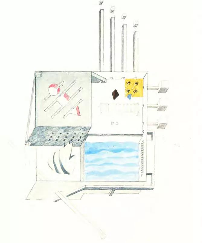 Rem Koolhaas 在英國AA的畢業設計：Exodus, or the voluntary prisoners of architecture 逃離，或建築自願的囚徒