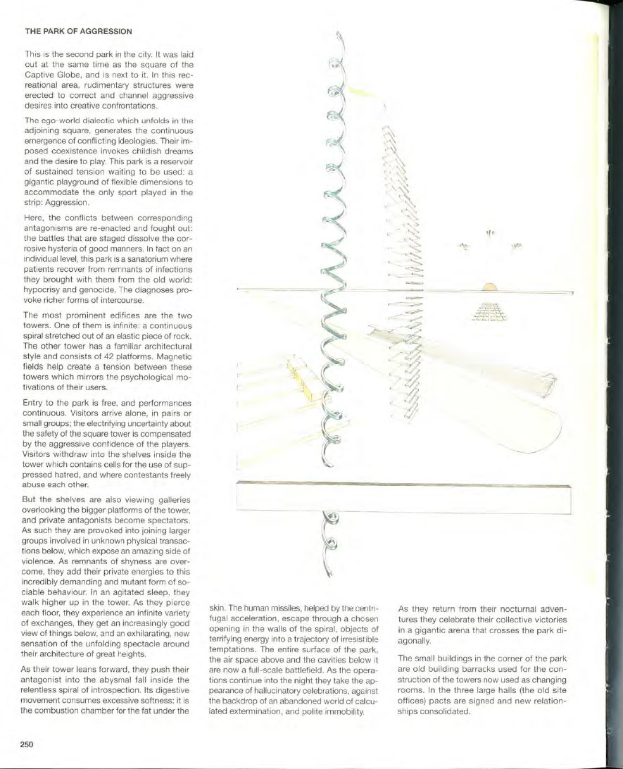 Rem Koolhaas 在英國AA的畢業設計：Exodus, or the voluntary prisoners of architecture 逃離，或建築自願的囚徒