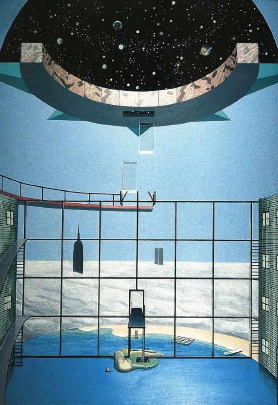 Rem Koolhaas 在英國AA的畢業設計：Exodus, or the voluntary prisoners of architecture 逃離，或建築自願的囚徒