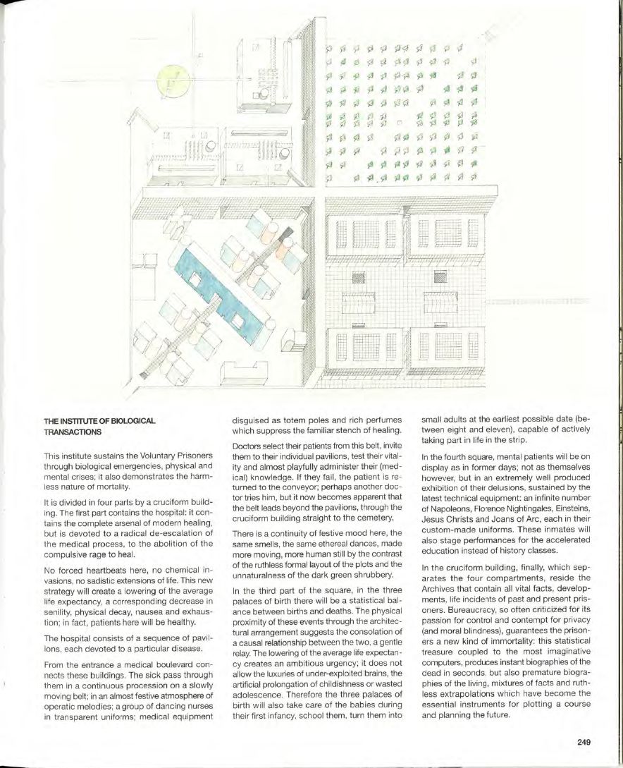 Rem Koolhaas 在英國AA的畢業設計：Exodus, or the voluntary prisoners of architecture 逃離，或建築自願的囚徒