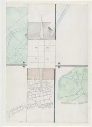 Rem Koolhaas 在英國AA的畢業設計：Exodus, or the voluntary prisoners of architecture 逃離，或建築自願的囚徒