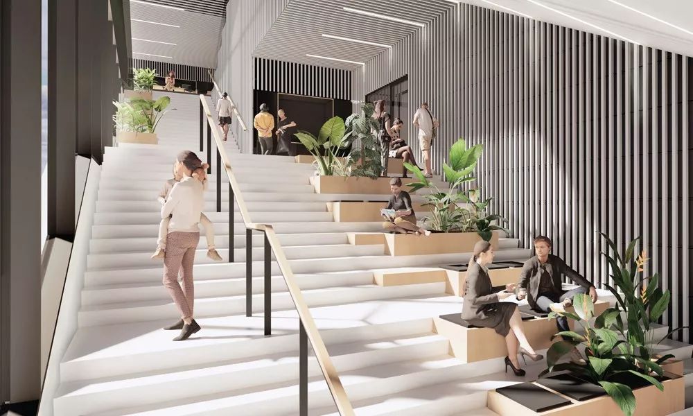 樓梯將是一個適合各行業使用者的完美會議場所 Amsterdam Science Park 荷蘭阿姆斯特丹科學園區 Matrix 1 矩陣一號創新中心╱MVRDV建築師事務所