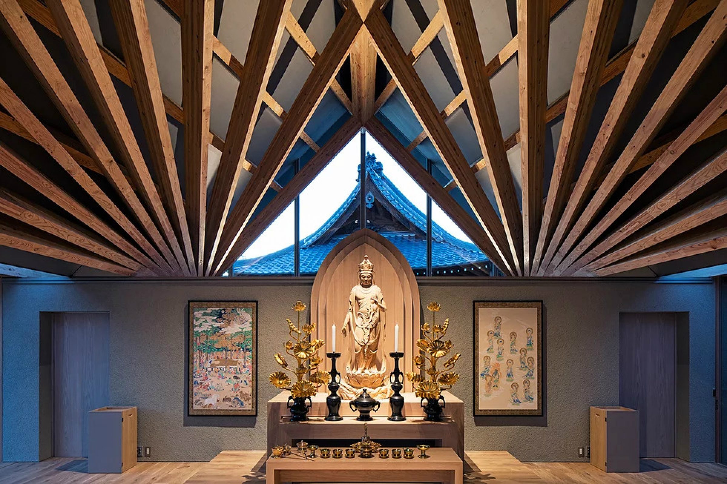 Japan Temple 寺廟 日本埼玉縣寶性院觀音堂╱Persimmon Hills Architects 柿木佑介 廣岡周平