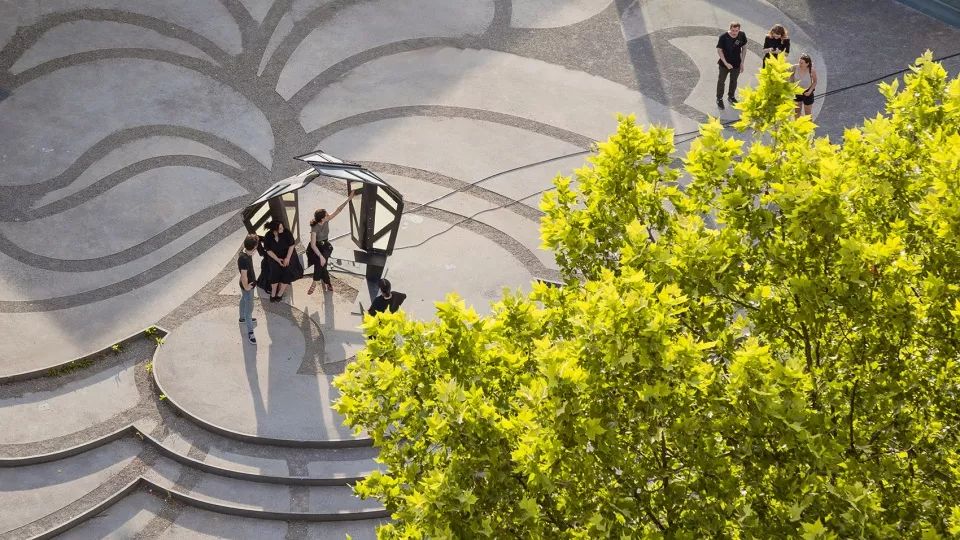 ITECH Research Demonstrator仿生摺疊涼亭╱德國斯圖加特大學ITECH研究組