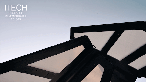 ITECH Research Demonstrator仿生摺疊涼亭╱德國斯圖加特大學ITECH研究組