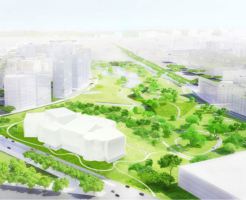 模擬圖,台中綠美圖/SANAA+劉培森建築師事務所