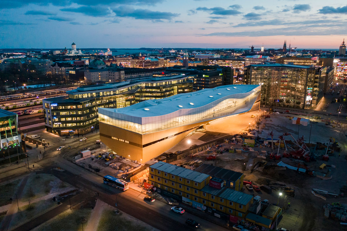 芬蘭，赫爾辛基｜赫爾辛基中央圖書館 Oodi Helsinki Central Library

設計：ALA Architects