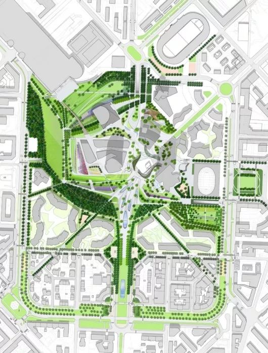 基地位置圖,米蘭CityLife公寓╱Zaha Hadid Architects