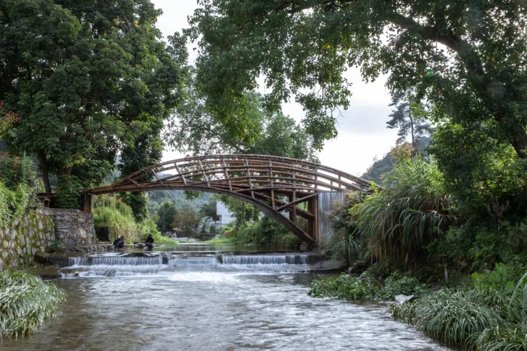 china bamboo structure bridge 懸臂竹構造橋安徽懸岸飛橋╱來建築設計工作室