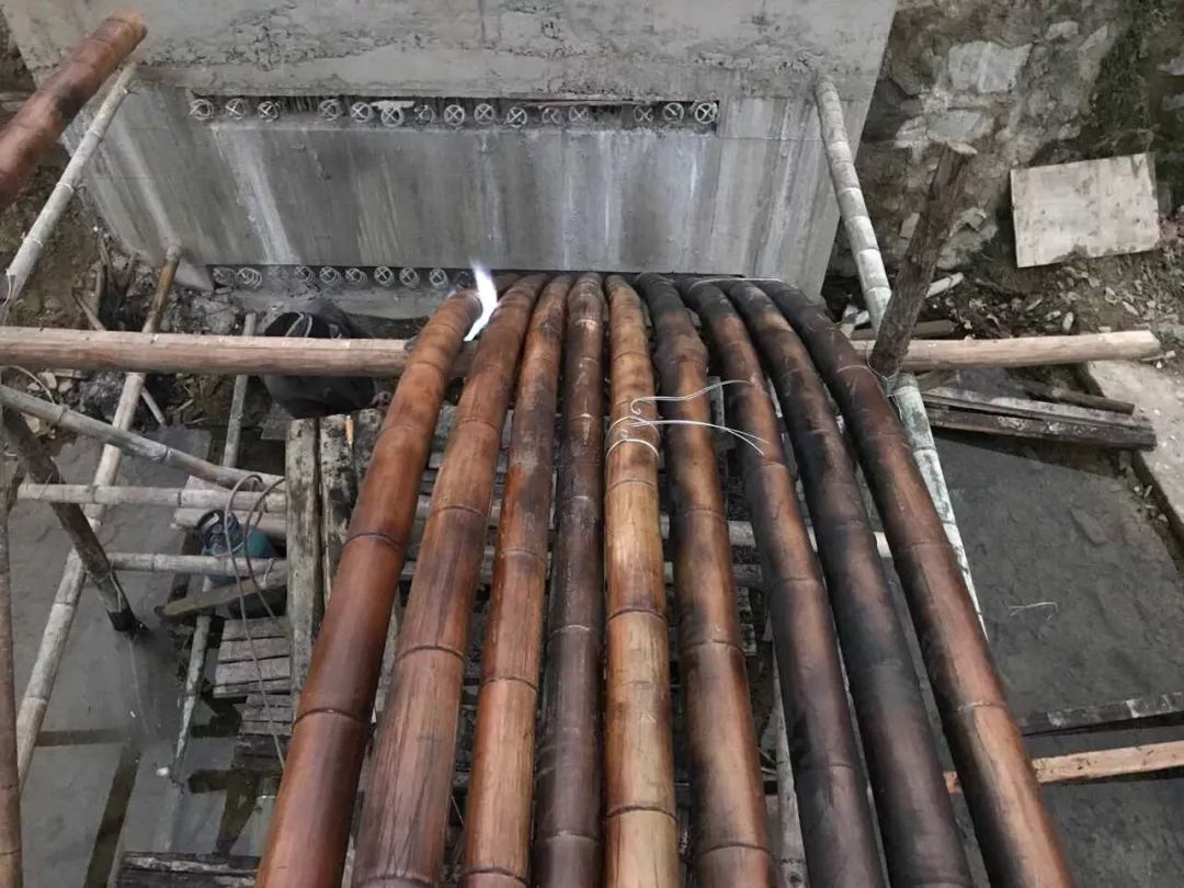 竹構造施工細部 detail china bamboo structure bridge 懸臂竹構造橋安徽懸岸飛橋╱來建築設計工作室
