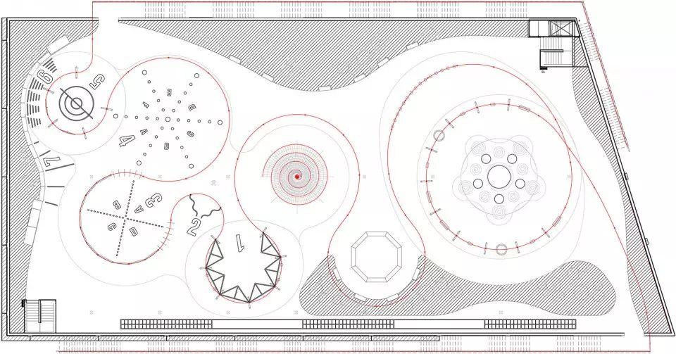 哥本哈根立體停車場屋頂運動樂園Park ‘n’ Play╱JAJA Architects 平面圖,哥本哈根立體停車場屋頂運動樂園Park ‘n’ Play╱JAJA Architects