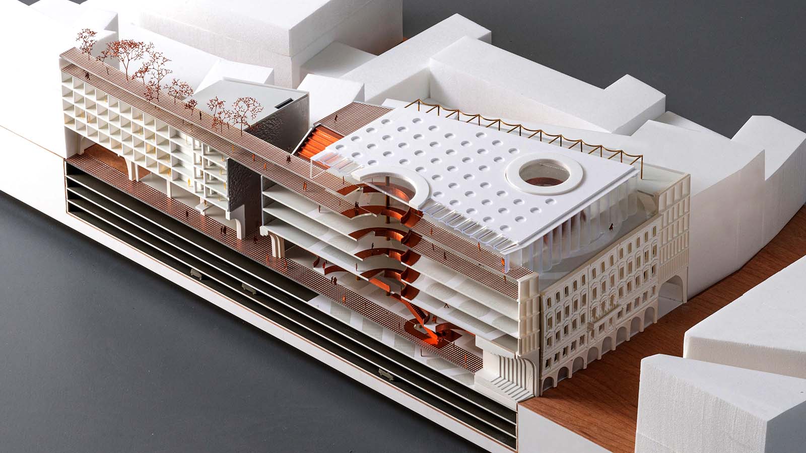 KaDeWe Vienna 剖面模型 Section Model╱OMA