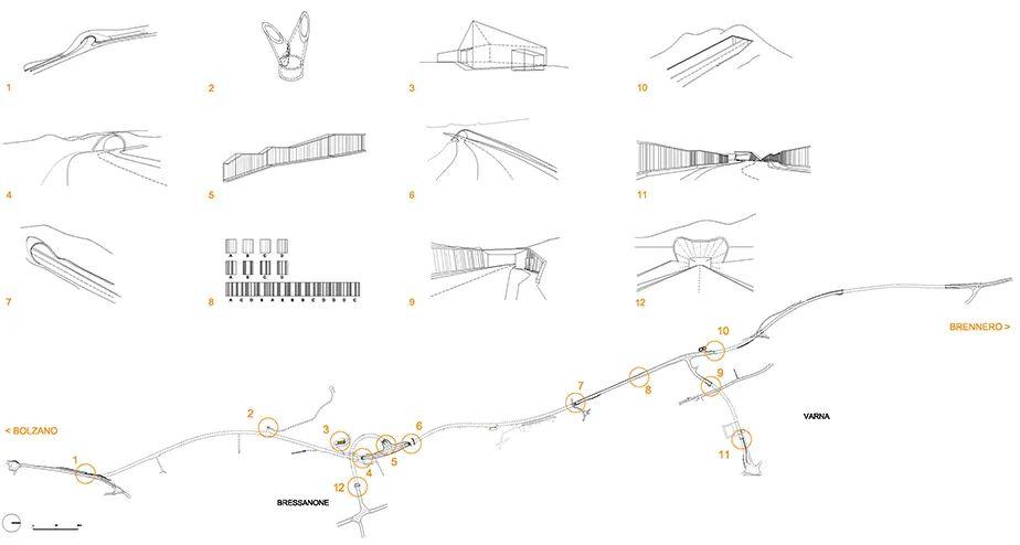 基地平面圖和關鍵點示意 ©MoDusArchitects