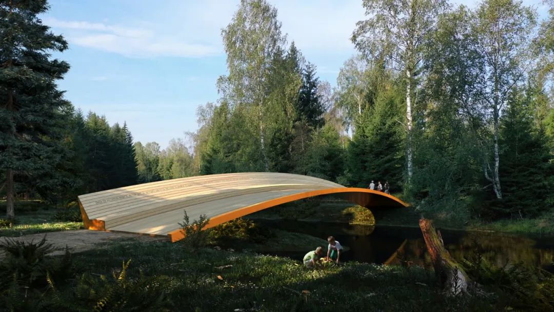 挪威森林裡的綠色開放工廠，Vestre「The Plus 家具工廠」╱BIG