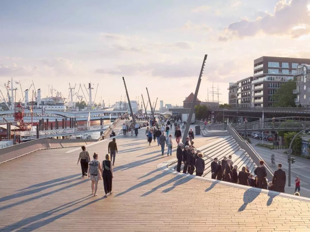 Zaha Hadid 建築師事務所設計的漢堡河濱景觀步道入圍建築獎