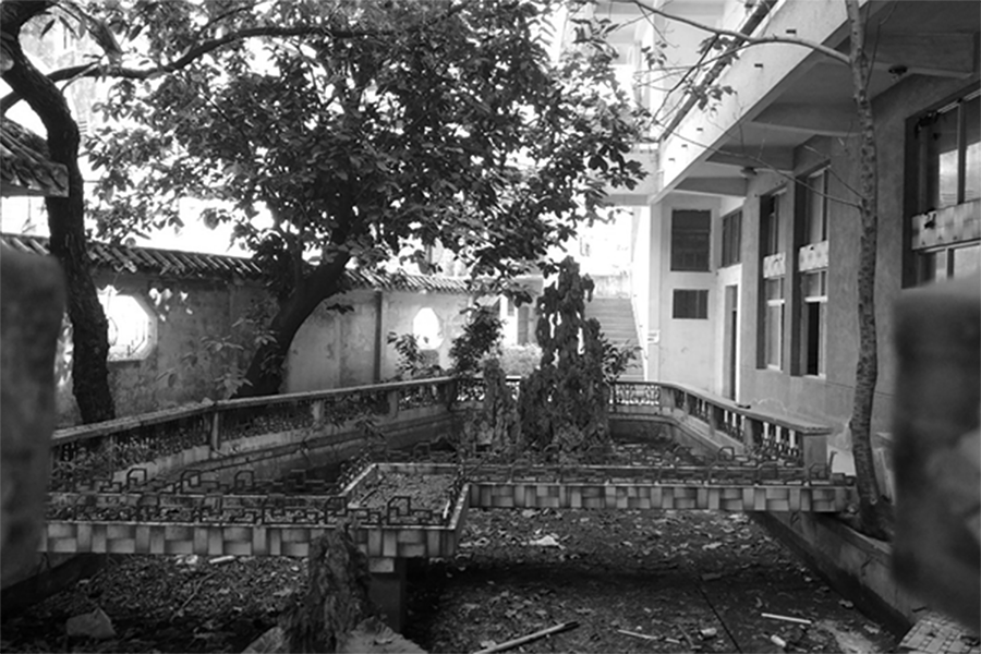 舊有假山和傳統園林