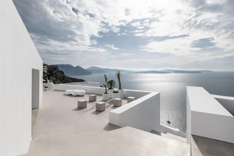 屋頂平台 ©Giorgos Sfakianakis greece 希臘聖托里尼島 Saint Legendary Suites Spa╱Kapsimalis Architects