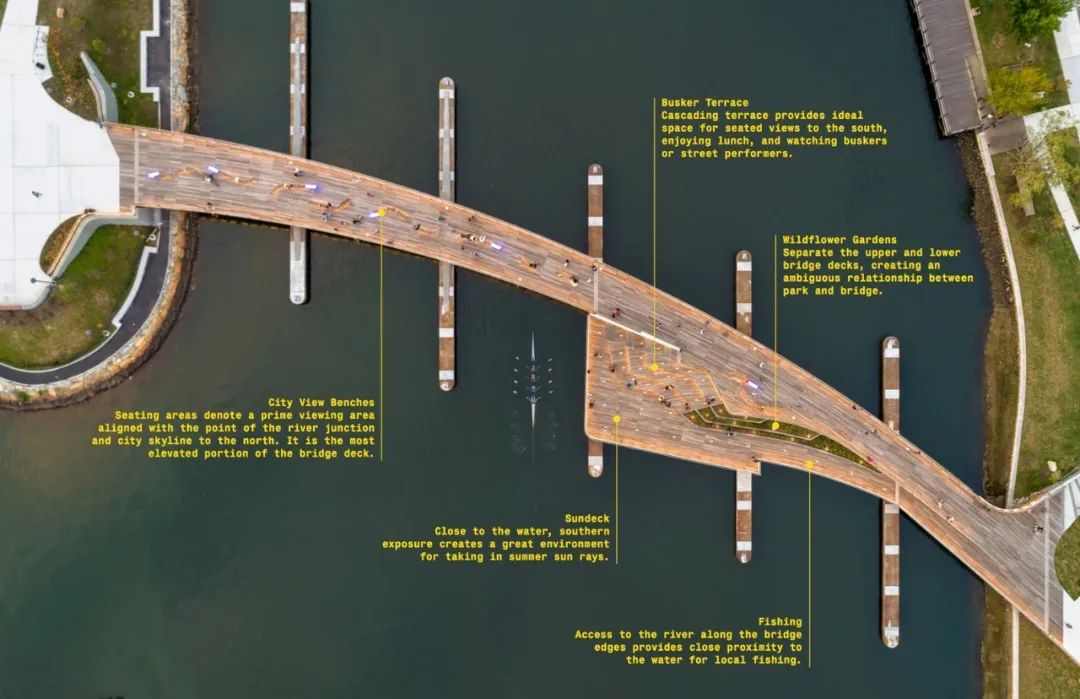 彎曲人行步橋,將被切斷的串連城市空間的景觀人行步橋╱Buro Happold + inFORM Studio 彎曲人行步橋,將被切斷的串連城市空間的景觀人行步橋╱Buro Happold + inFORM Studio