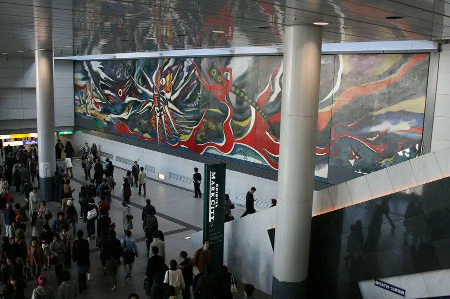 岡本太郎, Myth of Tomorrow mural, 1969, discovered in a Mexican suburb in 2003 and installed in at Tokyo's Shibuya station in 2008. Photograph: Hector Garcia