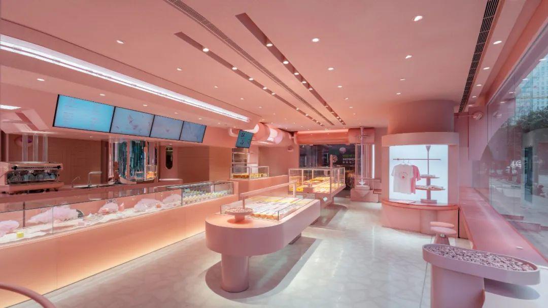Bakery interior design 甜點麵包店室內設計 南京好利來Holiland Pink店／DAS Lab
