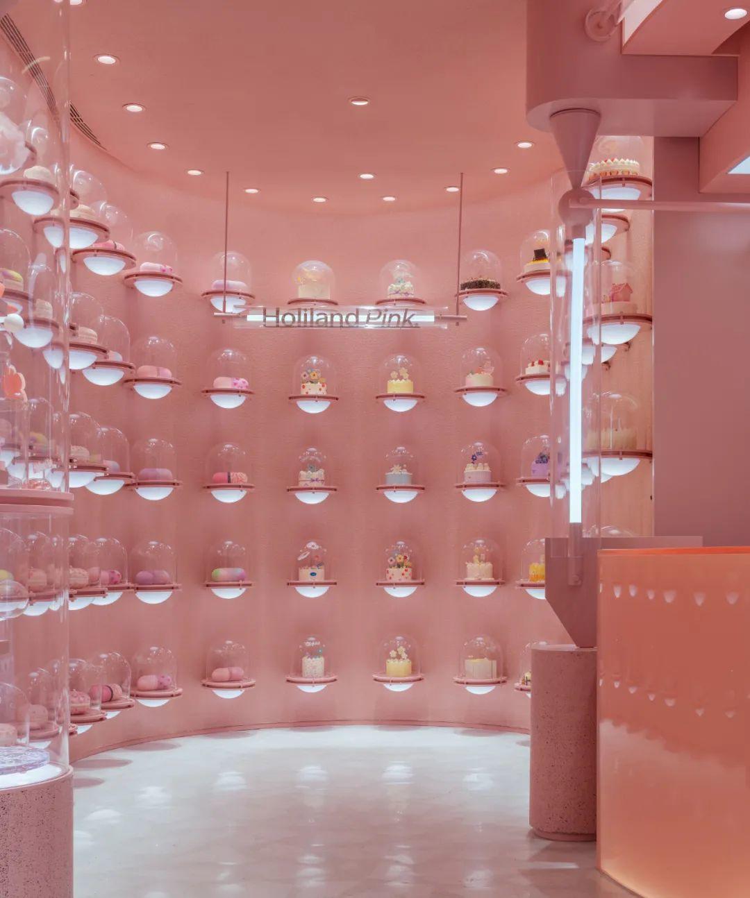 Bakery interior design 甜點麵包店室內設計 南京好利來Holiland Pink店／DAS Lab
