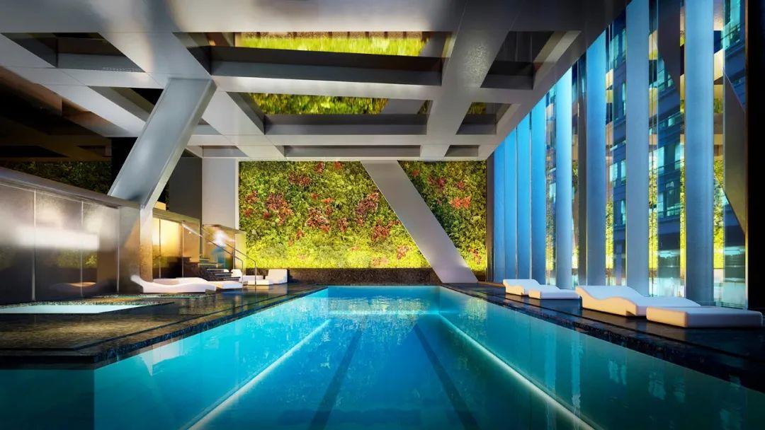 游泳池 Swimming Pool 紐約曼哈頓地標Tower Verre豪宅，53 West 53／Jean Nouvel