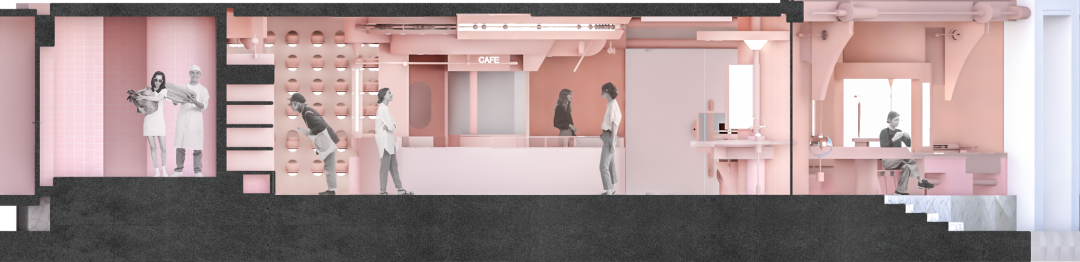 Bakery interior design 甜點麵包店室內設計 南京好利來Holiland Pink店／DAS Lab