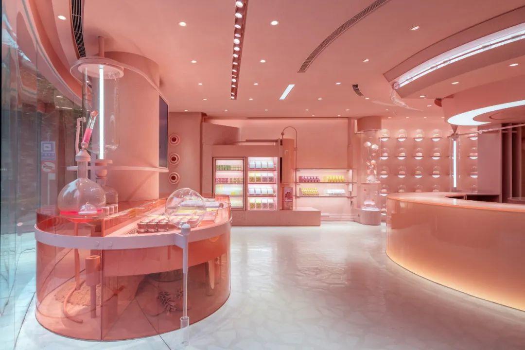 Bakery interior design 甜點麵包店室內設計 南京好利來Holiland Pink店／DAS Lab