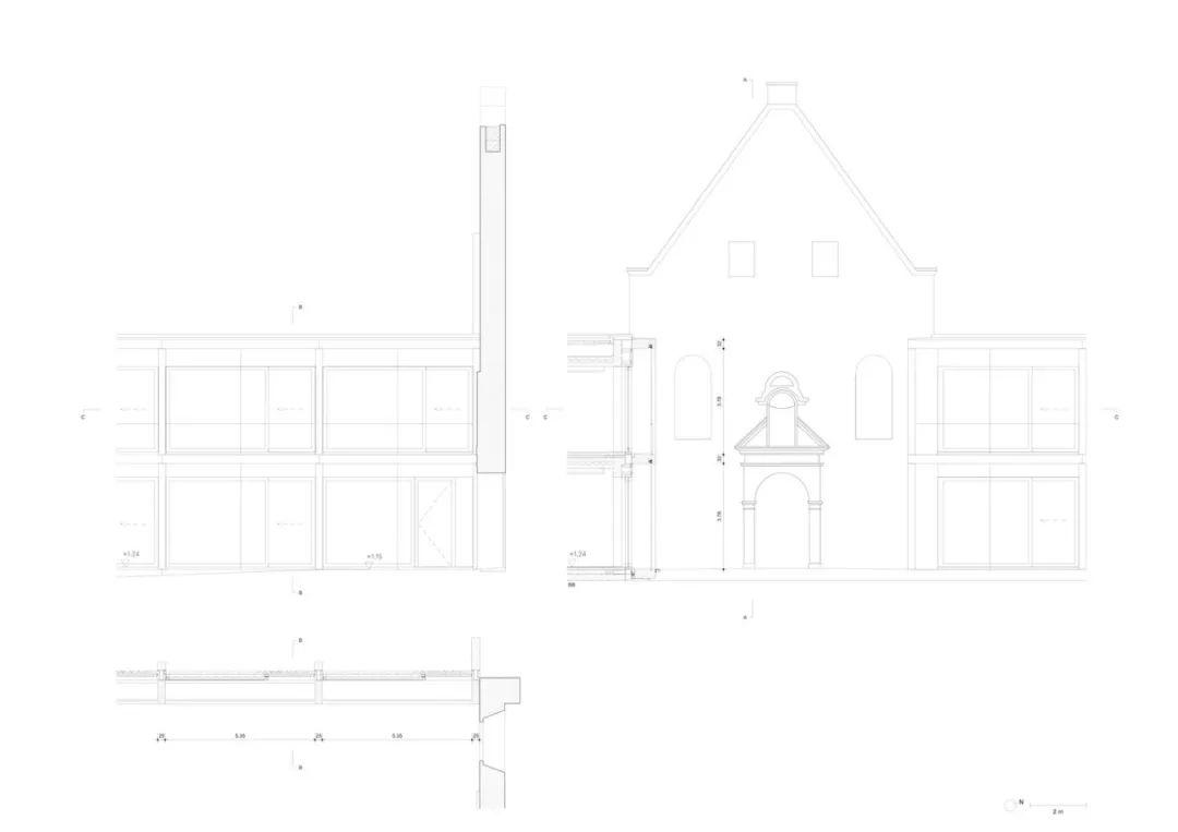 剖面大樣圖 德國Jacoby Studios總部/David Chipperfield Architects