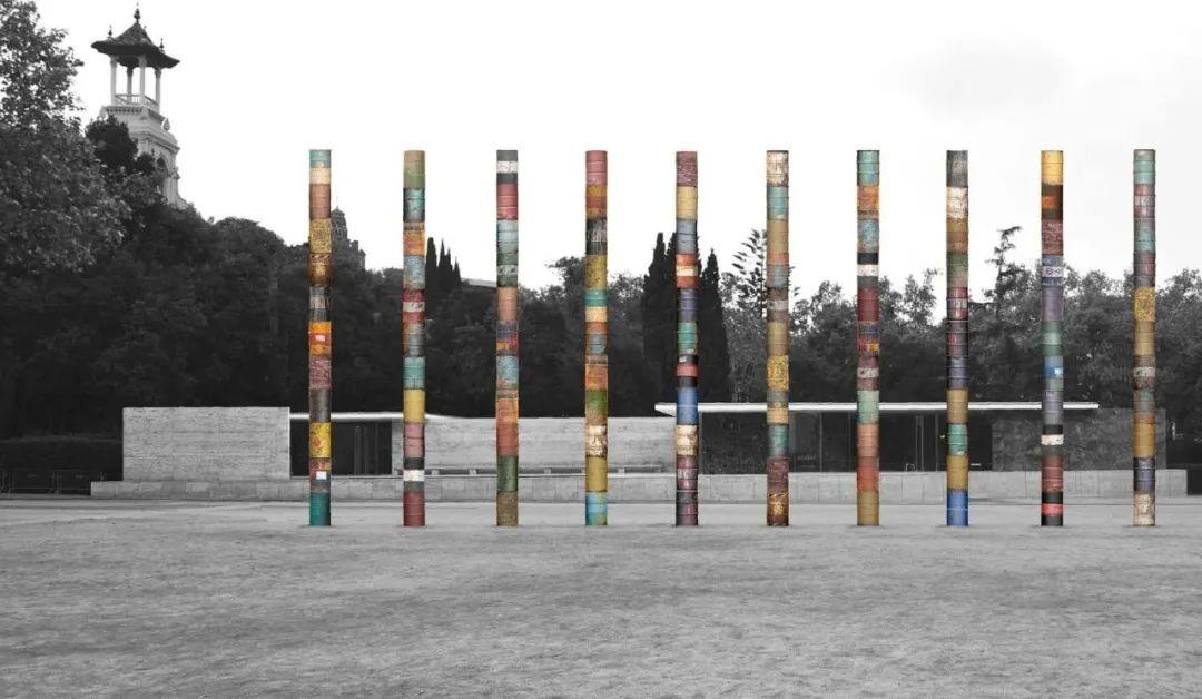  巴塞隆納德國館藝術裝置 Barcelona Pavilion Art Installation