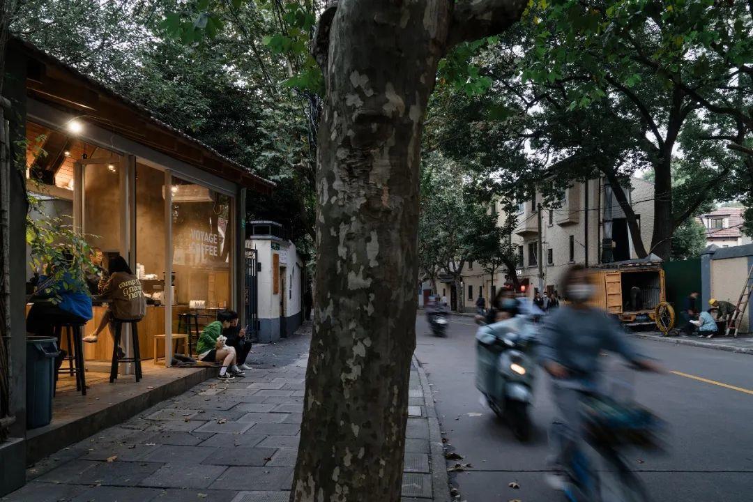 上海法租界咖啡館VOYAGE COFFEE街道景致