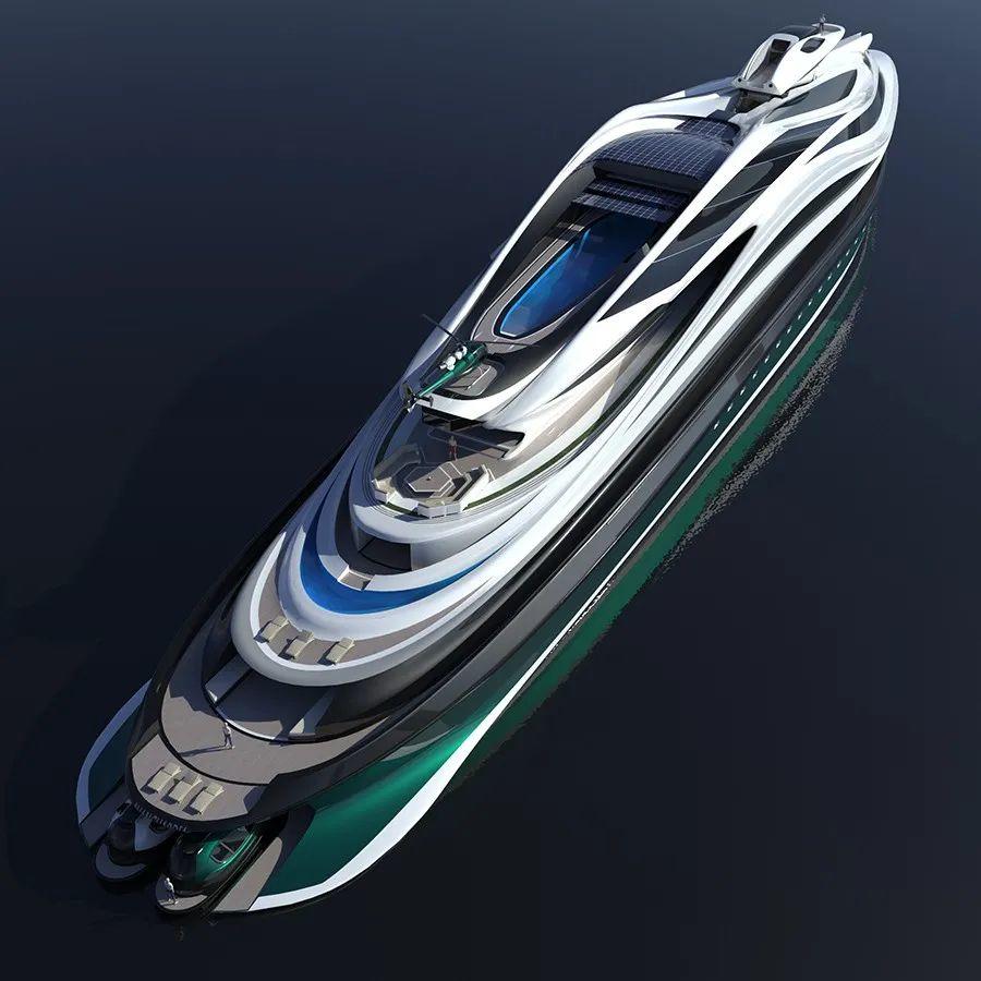 天鵝形巨型遊艇Avanguardia／Lazzarini Design