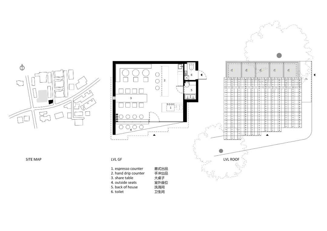 平面圖 Plan 上海法租界咖啡館VOYAGE COFFEE/atelier suasua 刷刷建築