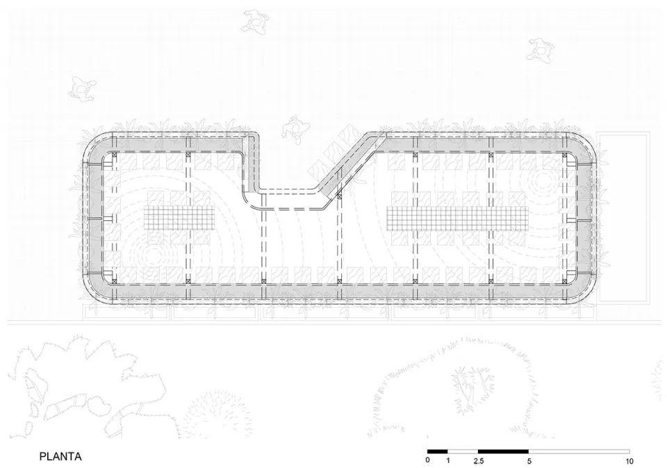 平面圖，阿根廷酒吧Williamsburg Bar／Hitzig Militello Architects