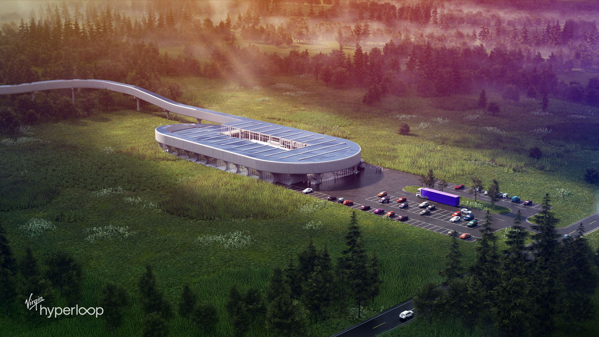 BIG設計、位於美國西維吉尼亞州的超回路認證中心（HCC，Virgin Hyperloop Certification Center）