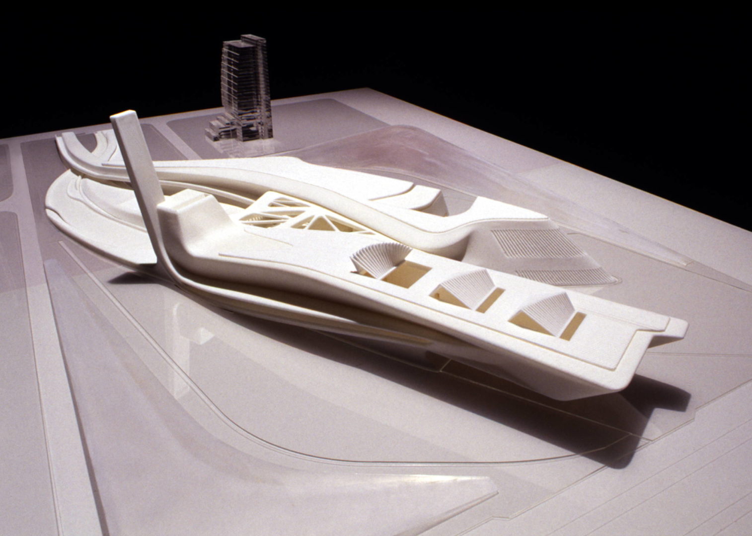 英國女建築師 Zaha Hadid 設計的 Taichung Guggenheim Museum 古根漢美術館台中分館模型
