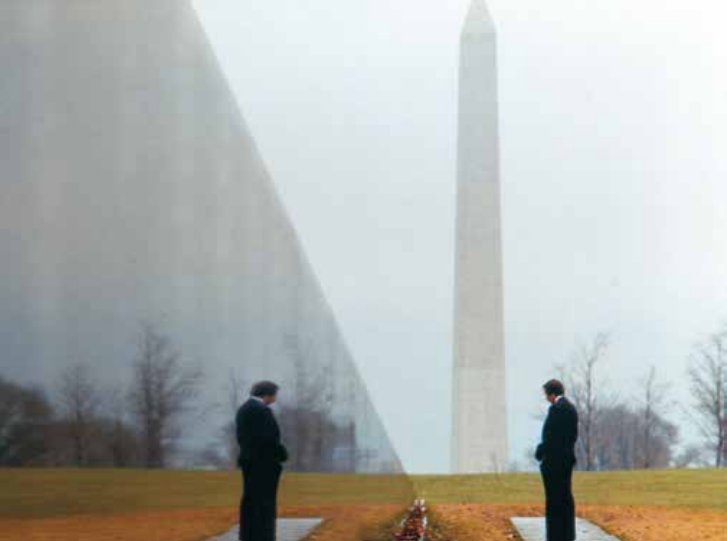 越戰紀念碑(Vietnam Veterans Memorial),圖片來源於網路