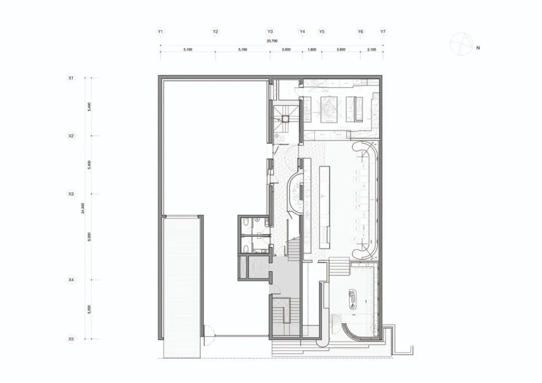 二樓平面圖 Plan 首爾餐廳Roly Poly Cotto／studioVASE