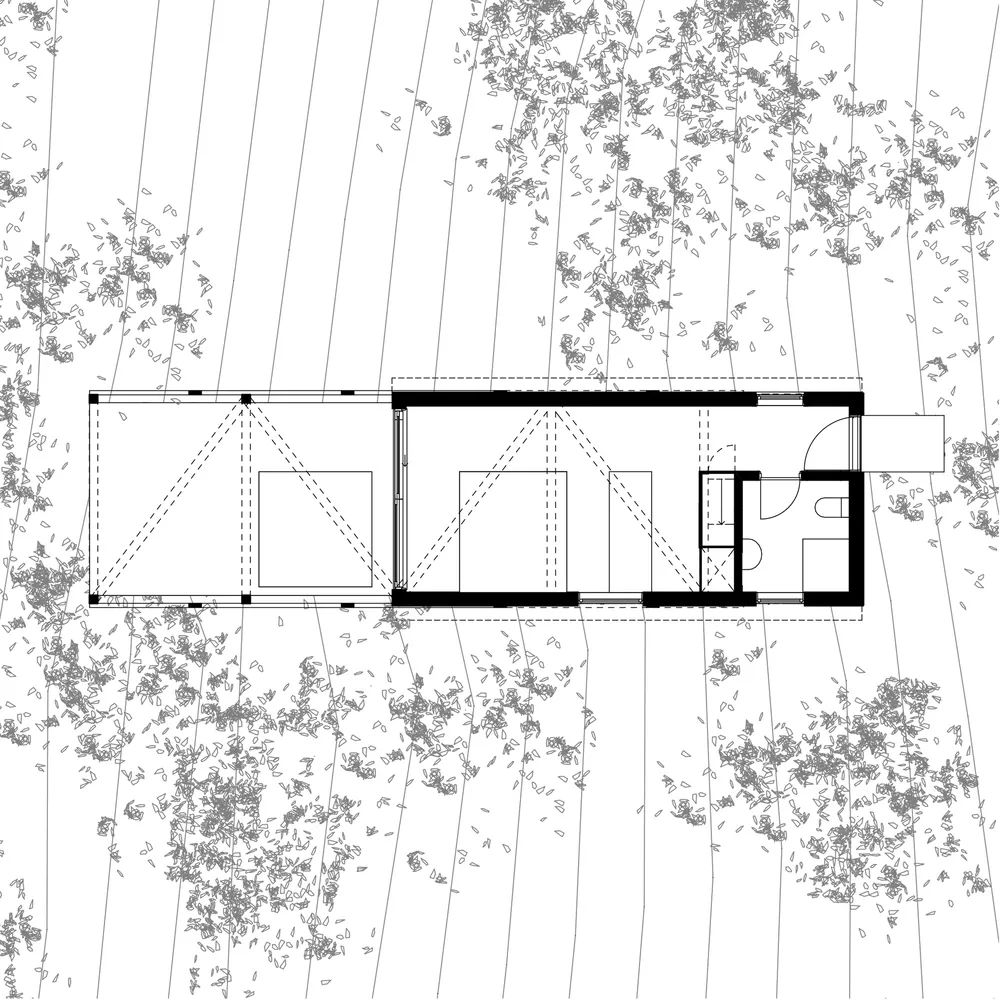 匈牙利度假木屋 木頭小屋 Hungary Wood wooden timber House on 12 Legs／RJZS Architects