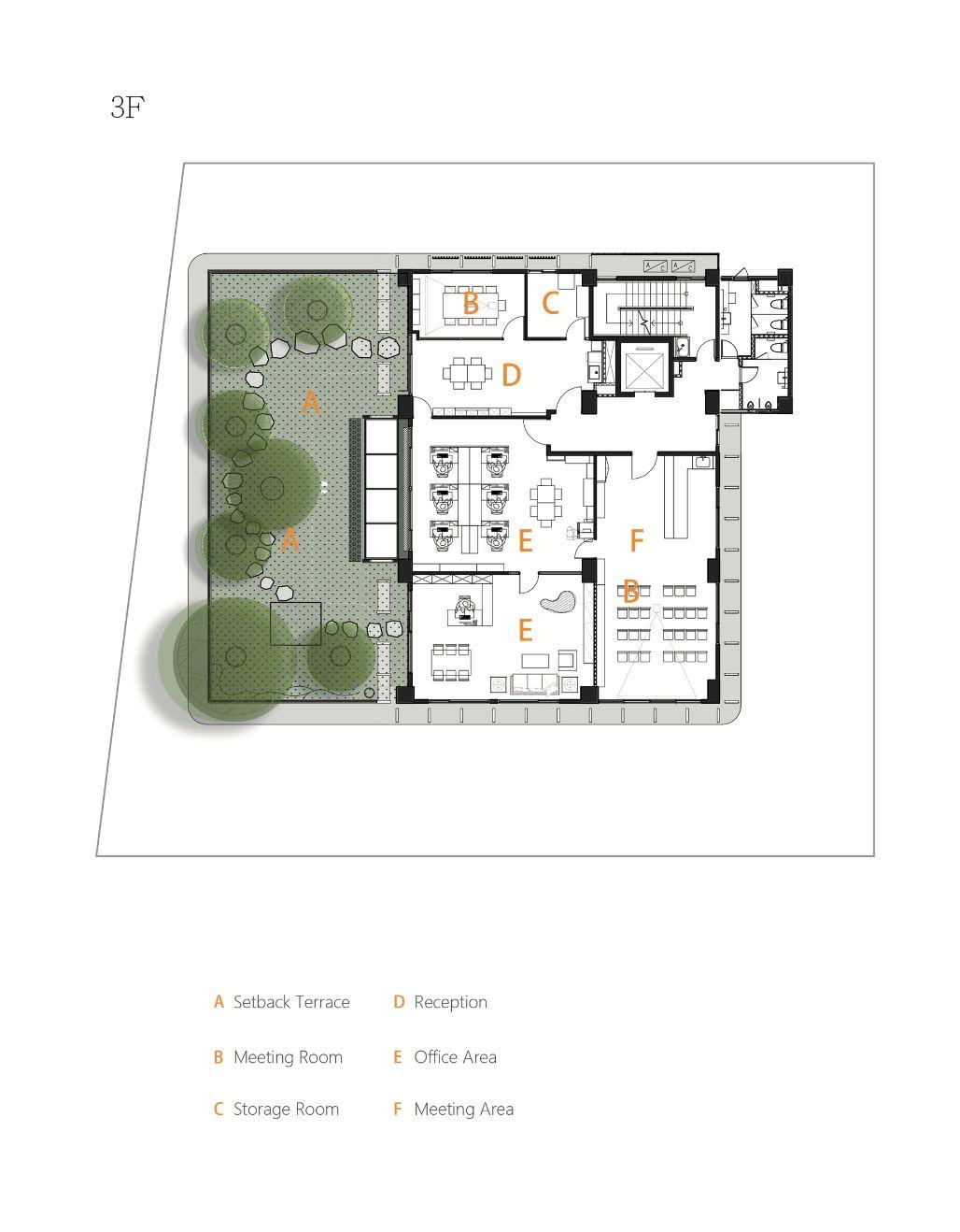 瑞柏盛大樓3F平面圖／開務聯合建築師事務所