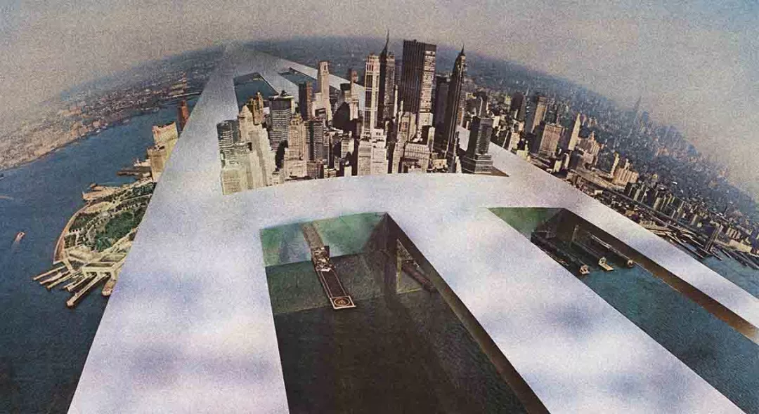 Il Monumento Continuo 連續紀念碑概念圖/Superstudio
