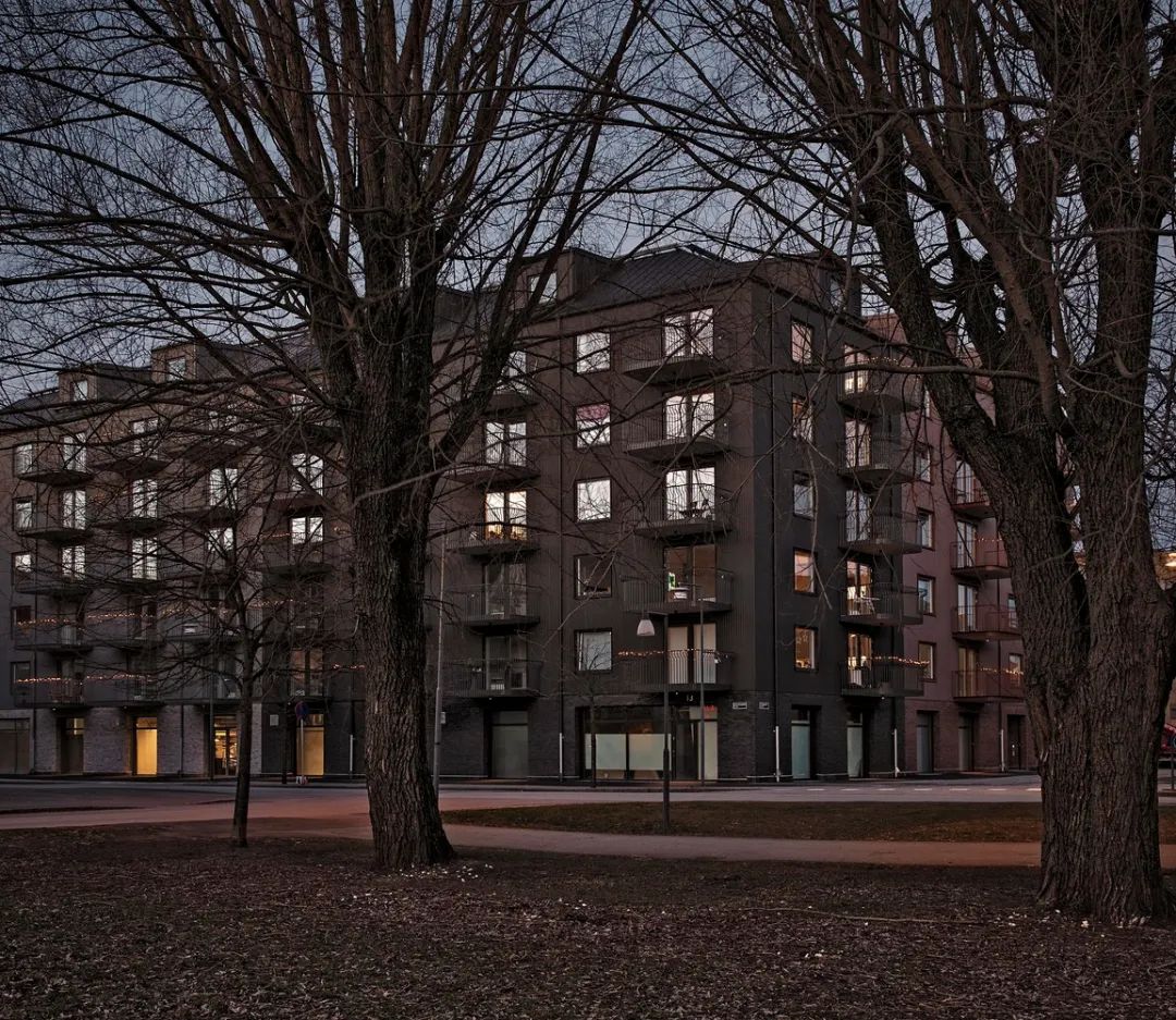 瑞典Qvillestaden集合住宅／Bornstein Lyckefors© Åke E:son Lindman