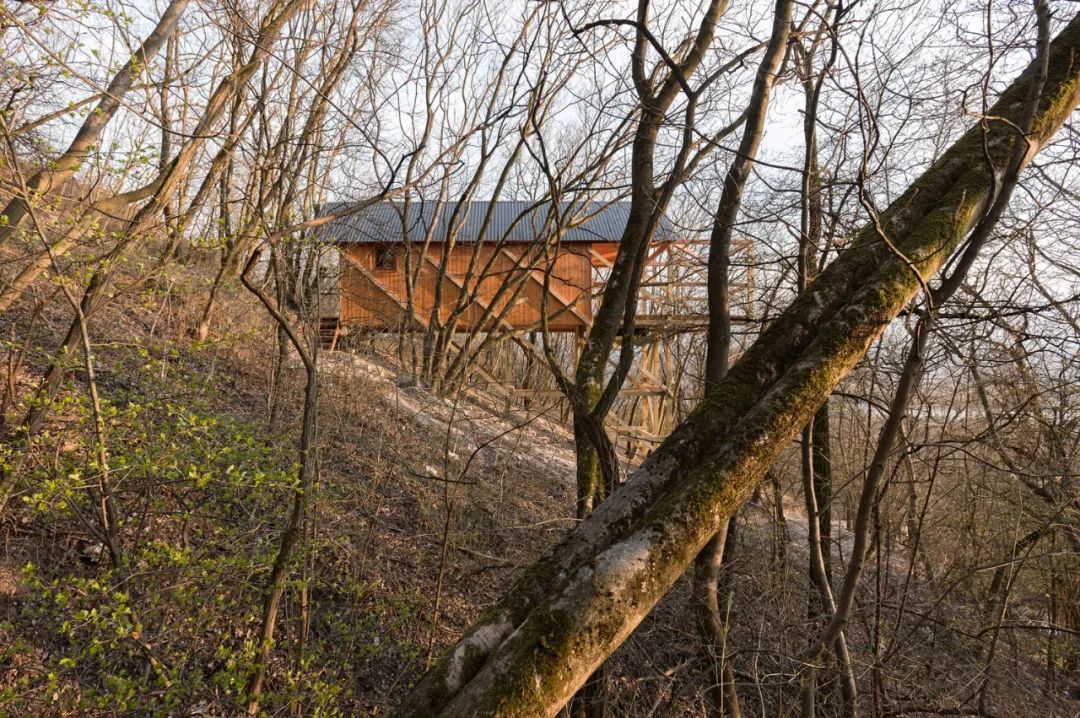 匈牙利度假木屋 木頭小屋 Hungary Wood wooden timber House on 12 Legs／RJZS Architects