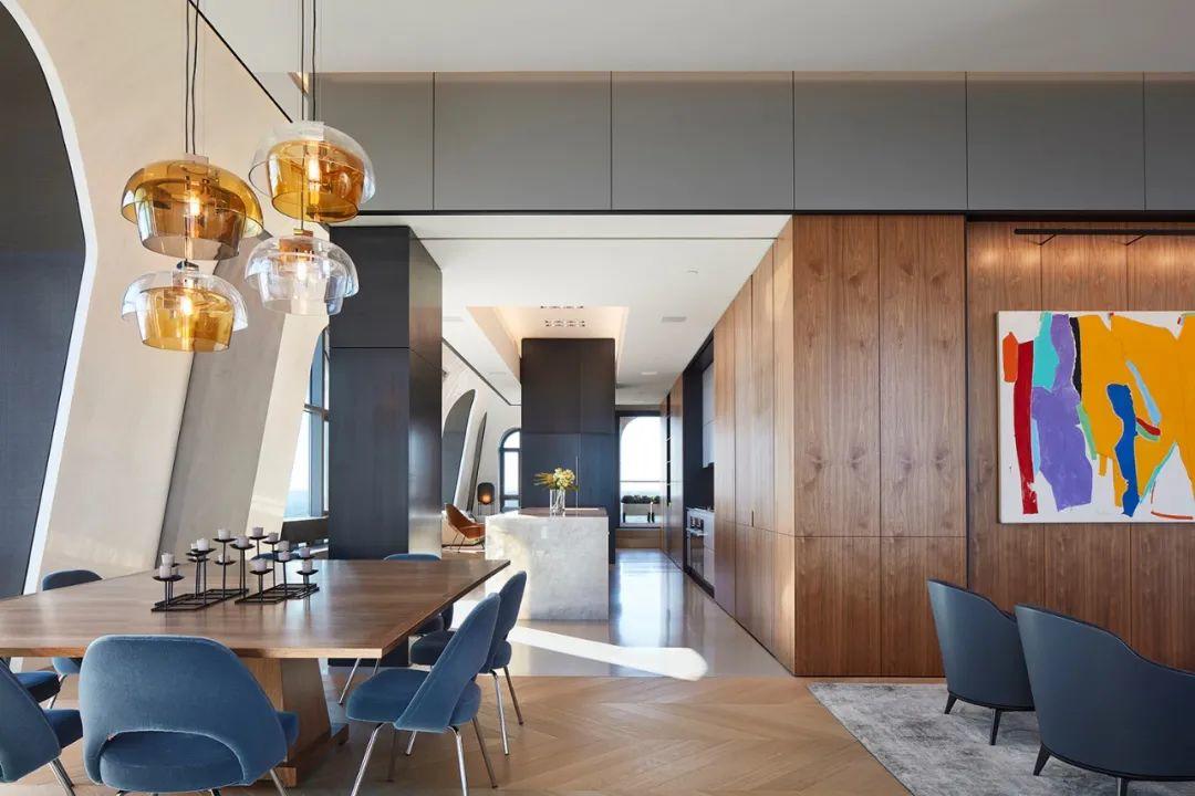 芝加哥豪宅室內設計Lakeview Penthouse／Wheeler Kearns Architects