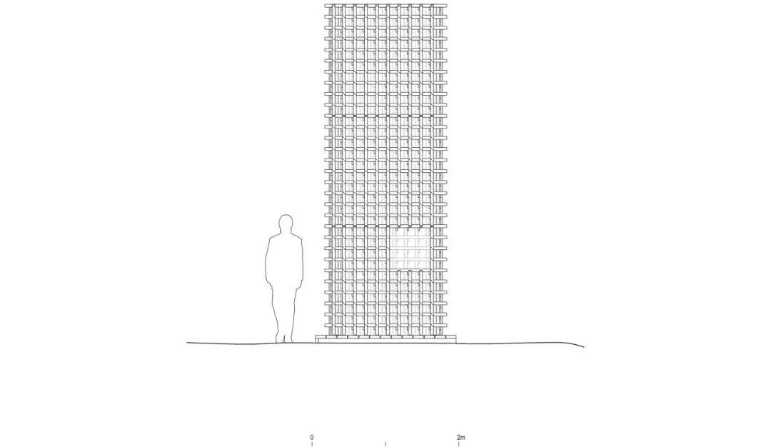 立面圖 Elevation 智利景觀瞭望塔／Azócar Catrón Arquitectos