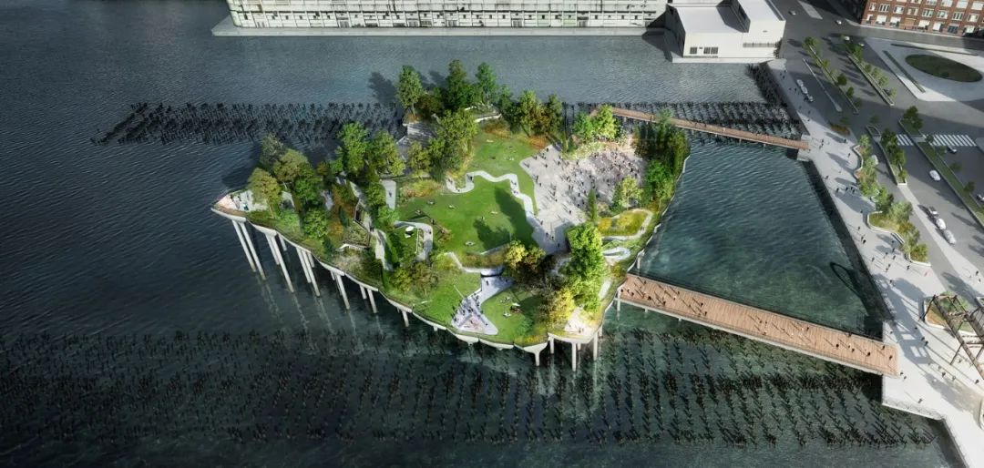 紐約哈德遜河55號碼頭／Heatherwick&Signe Nielsen